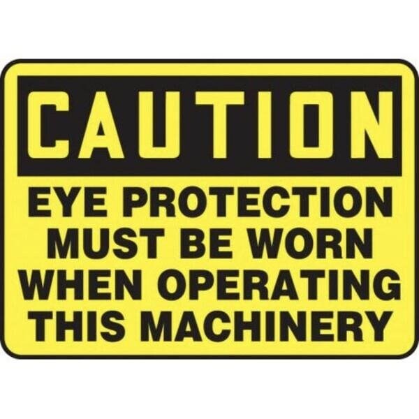 Accuform OSHA CAUTION SAFETY SIGN EYE MPPA605XL MPPA605XL - main